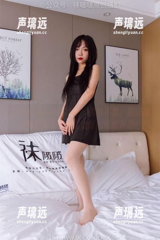 BoBoSocks袜啵啵 - 黑丝不黑，糖却甜：小甜豆花絮全套完整版，谁能顶得住？