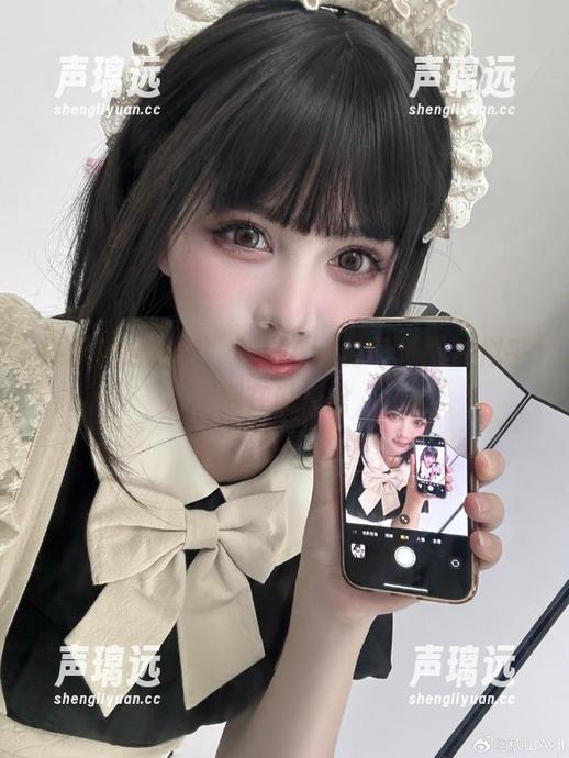 牛仔裤合集中，秋山AkI的每张图片似乎都在说点啥